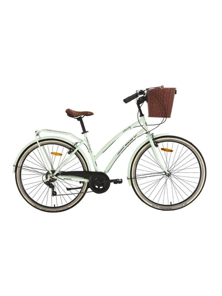 BİSAN SERENITY S KADIN ŞEHİR BİSİKLETİ 48CM V 28 JANT 7 VİTES MİNT YEŞİL SİYAH ürün görseli 1