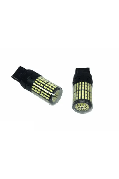 144 Ledli Beyaz 12v 93 Ampul Dipsiz T20 (2 Adet) ürün görseli 1