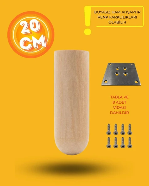 Ahşap Bohem Ayak 20 cm ürün görseli 1