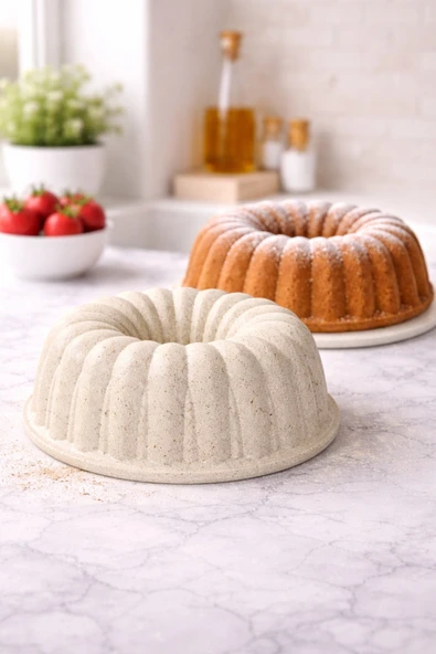 LAVONNI PureBake Dilimli Granit Kek Kalıbı – Yapışmaz Döküm Kek Kalıbı ürün görseli 1