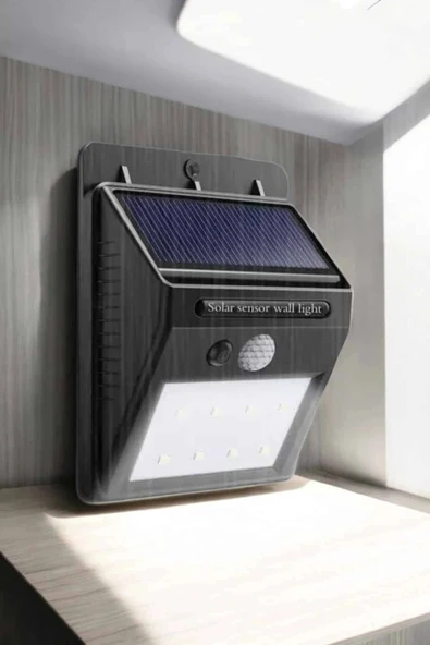 Solar Lamba Giriş, Bahçe Yol Avlu Hareket Sensörlü Led - Resim 4