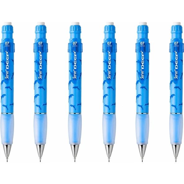 Versatil Kalem Deep 0.7 mm Gök Mavi Yunus 6'lı Paket ürün görseli 1