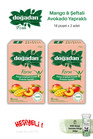Doğadan Form Mango & Şeftali 18'li x 2 adet ve ROSIE ürün görseli 1
