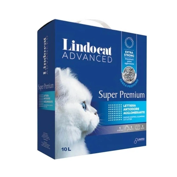 Lindocat Super Premium Extra Güçlü Topaklanan Kokusuz Kedi Kumu 10L ürün görseli 1