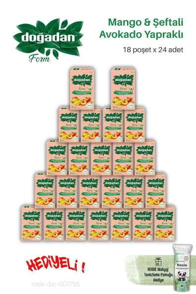 18'li x 24 paket Doğadan Form Mango & Şeftali ve ROSIE ürün görseli 1