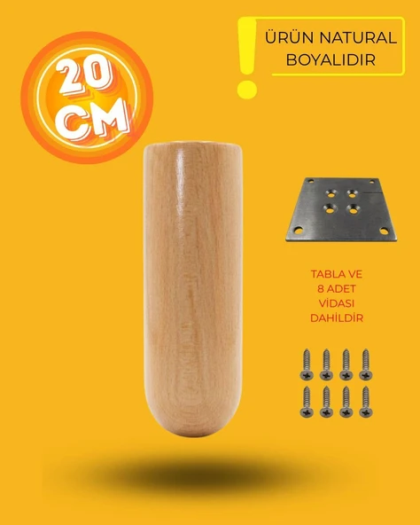 Ahşap Bohem Ayak 20 cm ürün görseli 1
