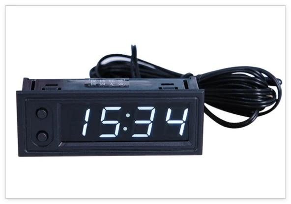 Dijital Termometre Voltmetre ve Saat Komponent Led 22mm Beyaz ürün görseli 1
