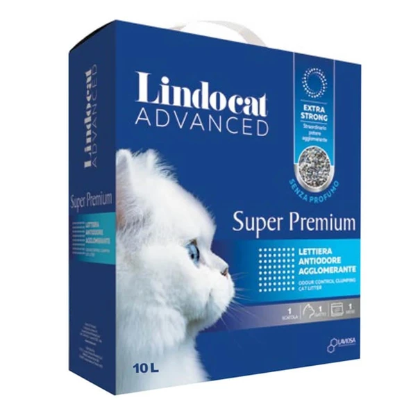 Lindocat Advanced Super Premium Extra Güçlü Topaklanan Kokusuz Kedi Kumu 10 Lt ürün görseli 1