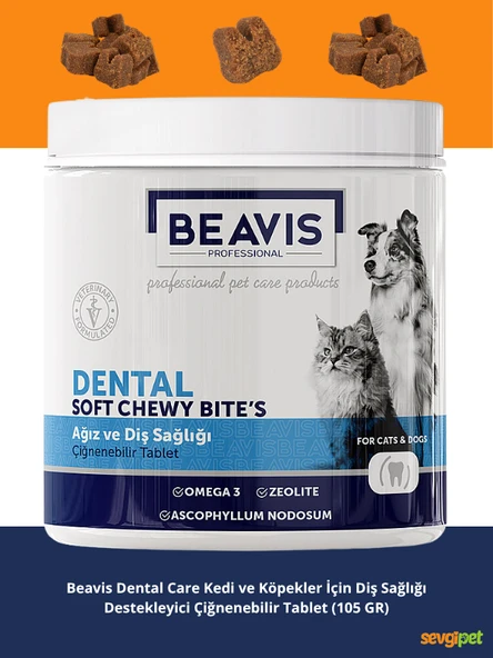 Dental Care Kedi ve Köpekler İçin Diş Sağlığı Destekleyici Çiğnenebilir Tablet (105 GR) ürün görseli 1