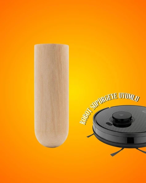 Ahşap Bohem Ayak 17 cm ( 4 ADET ) - Resim 3