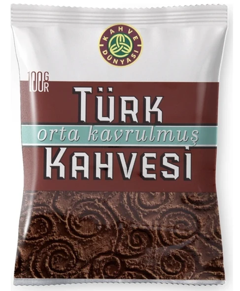 Kahve Dünyası Orta Kavrulmuş Türk Kahvesi 100 g (12 adet) ürün görseli 1