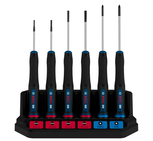 Bosch Profesyonel Hassas Tornavida PH/SL Seti, 6 Parça Klemens Tornavida ürün görseli 1