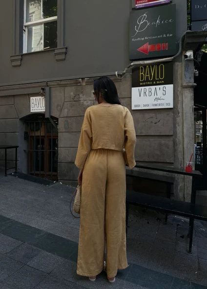 Pantolon Ve Bluz Müslin Takım - Resim 5