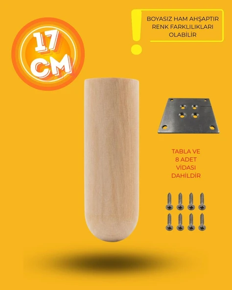 Ahşap Bohem Ayak 17 cm ürün görseli 1