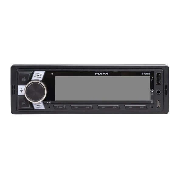 for-x x-406bt-bluetooth/aux /usb/fm-renk değişme-anfi çıkışlı-telefon şarz-2026 model oto teyp ürün görseli 1
