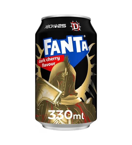 Fanta Dark Cherry Flavour - Elma ve Kiraz Aromalı Gazlı İçecek 330 ml ürün görseli 1