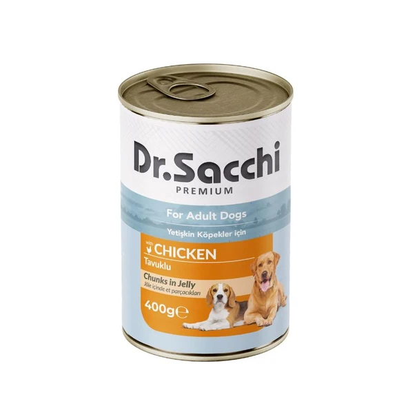 Dr. Sacchi Tavuklu Köpek Konservesi 400 Gr ürün görseli 1