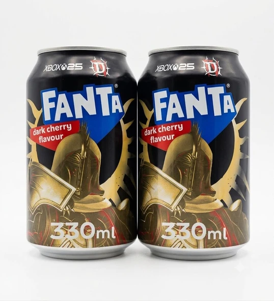 Fanta Dark Cherry Flavour - Elma ve Kiraz Aromalı Gazlı İçecek 330 ml (2 ADET) ürün görseli 1