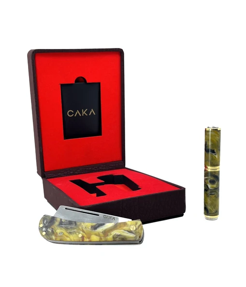Caka Origin Origin - Bıçak Çakmak Seti - Açık Yeşil - Resim 4