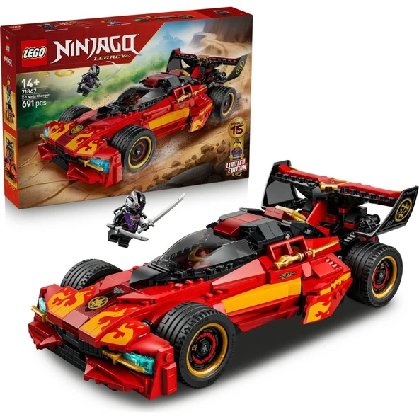 LEGO 71867 NINJAGO® X-1 Ninja Turbo Otomobil 15. Yıl Dönümü ürün görseli 1