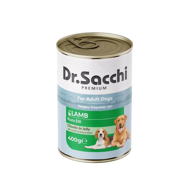 Dr. Sacchi Kuzu Etli Köpek Konservesi 400 Gr ürün görseli 1