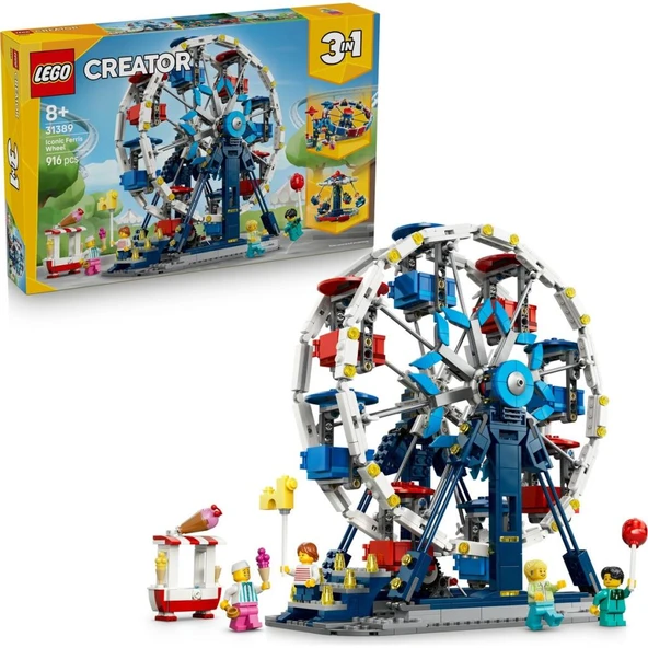 LEGO 31389 Creator 3’ü 1 Arada İkonik Dönme Dolap ürün görseli 1