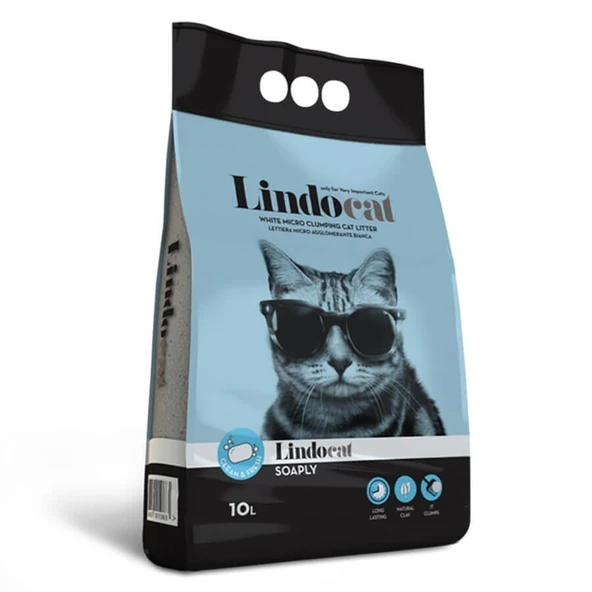 Lindocat Soaply Marsilya Sabun Kokulu Kedi Kumu 10 Lt ürün görseli 1