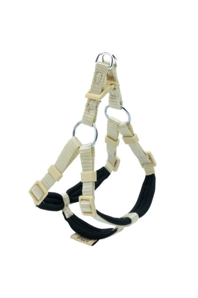 Doggie Konforlu Dokumadan El Yapımı Ronin Model Köpek Göğüs Tasması XXS-1x30-35cm - Khaki ürün görseli 1