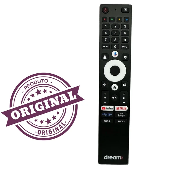 (ORJİNAL SES KOMUTLU) DREAMSTAR GOOGLE LCD TV KUMANDA ORJİNAL LOGOLU ürün görseli 1