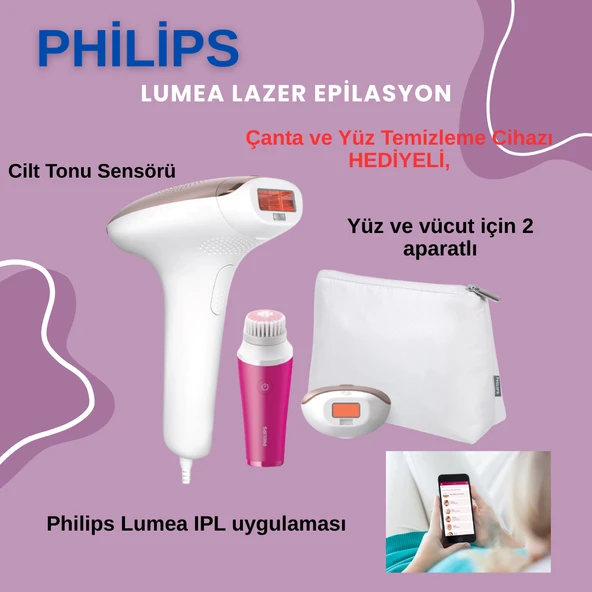 Philips 450.000 ışık atışı, 39 yıllık lamba ömrüne eşdeğer ,Lumea Advanced IPL Lazer Epilasyon Aleti-BRI924/00 ürün görseli 1