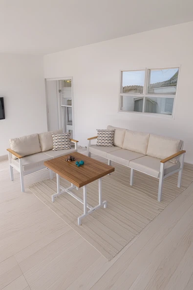 NEOKAS  Balkon Mobilyası, Bahçe Takımı, Kafe Koltuğu, Bekleme Alanı Koltuğu, 2 + 3 + Masa ürün görseli 1