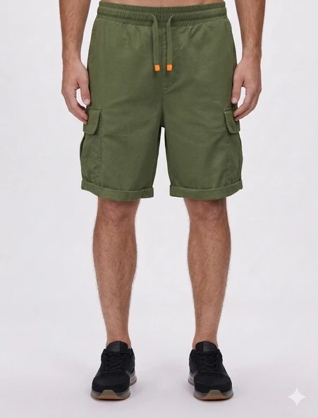 Bad Bear Lesse Thyme Short Erkek Yeşil Şort - Resim 2