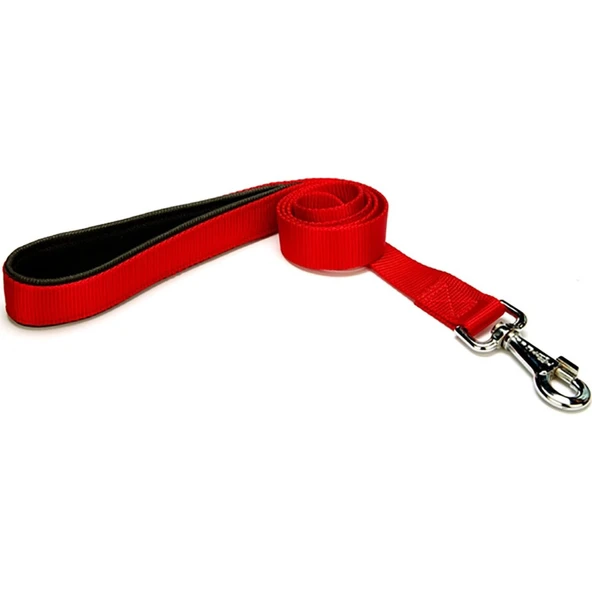 Doggie Konforlu Dokumadan El Yapımı Köpek Gezdirme Kayışı 2,5x120cm - Red ürün görseli 1