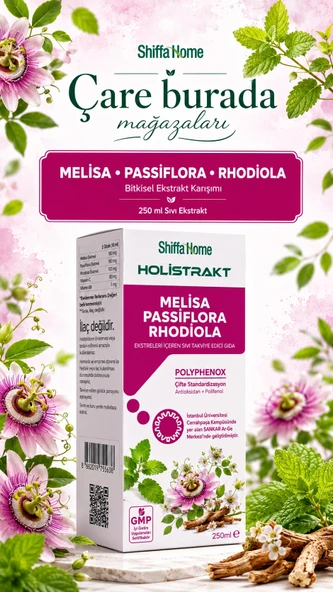 HOLİSTRAKT - Melisa & Passiflora & Rhodiola İçeren Sıvı Ekstrat 250 Ml (Lavanta & Papatya) ürün görseli 1