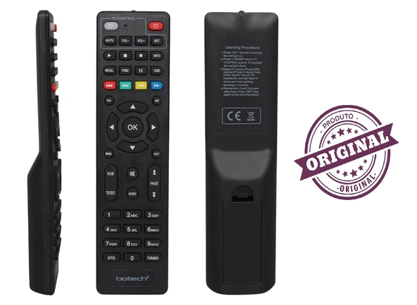 (ORJİNAL) PLATO MULTI MINI SCART HD * CINESTAR * BOTECH MINI SCART HD 502 HD UYDU ALICI KUMANDASI TV KONTROLLÜ ürün görseli 1