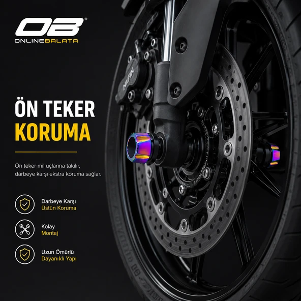 Benelli TNT 25 Ön Teker Aks Koruma Gökkuşağı 64023 ürün görseli 1