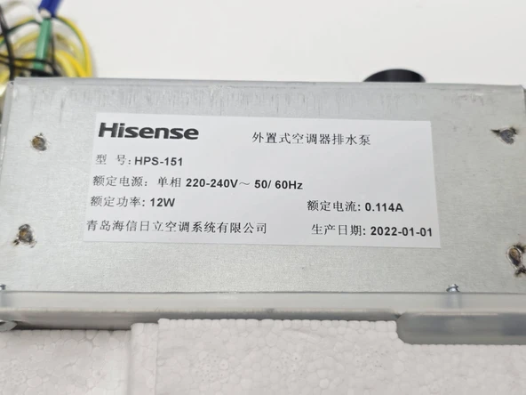Hisense HPS-151 Klima Drenaj Pompası 220-240V - Resim 2