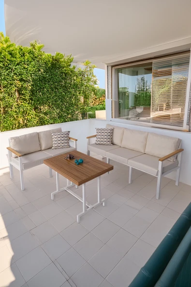 NEOKAS  Balkon Mobilyası, Bahçe Takımı, Kafe Koltuğu, Bekleme Alanı Koltuğu, 2 + 3 + Masa ürün görseli 1