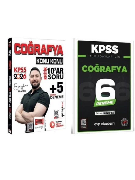 Yargı 2026 KPSS Coğrafya Konu Konu Kritik 10ar Soru +5 Kritik Deneme + EVP Coğrafya Deneme ürün görseli 1