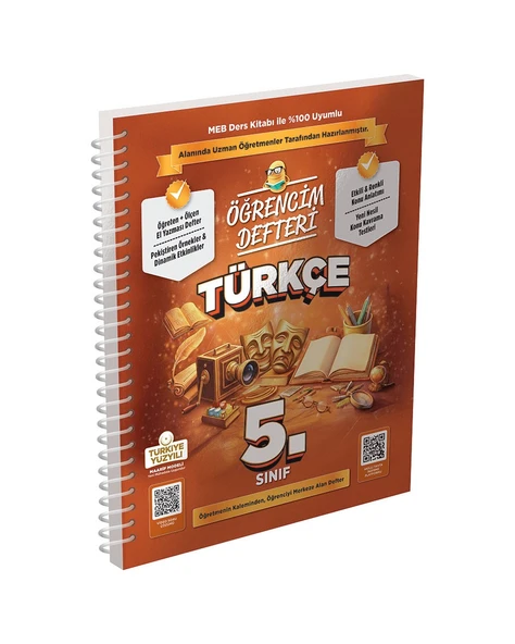5.Sınıf Türkçe Öğrencim Defteri Murat Yayınları ürün görseli 1