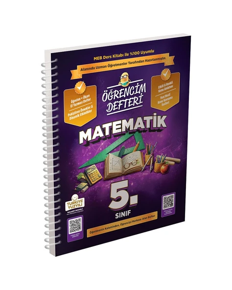 5.Sınıf Matematik Öğrencim Defteri Murat Yayınları ürün görseli 1