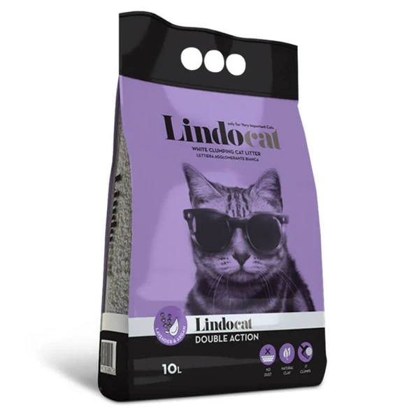 Lindocat Double Action Argan Yağı Lavanta Kokulu Topaklanan Kedi Kumu 10 Lt ürün görseli 1
