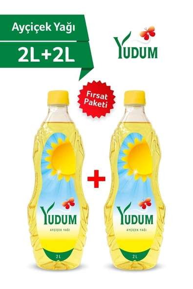 Yudum Ayçiçek Yağı 2 Lt X 2 Adet (TOPLAM 4 LİTRE) ürün görseli 1