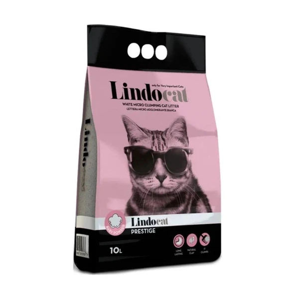 Lindocat Prestige Bebek Pudralı İnce Taneli Kedi Kumu 10L ürün görseli 1