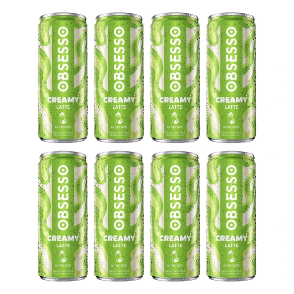 Obsesso Creamy Antep Fıstığı Latte 250 ml x 8 Adet ürün görseli 1