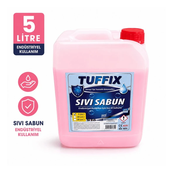 Tuffix 5 Litre Sıvı El Sabunu / Yoğun Kullanıma Uygun Ekonomik Sıvı Sabun ürün görseli 1