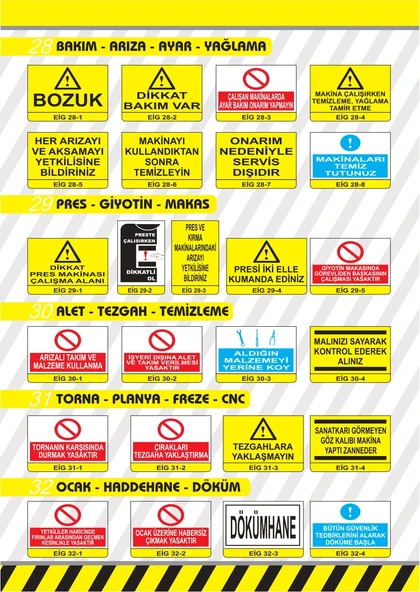 PVC 0,50 mm  MALINIZI SAYARAK KONTROL EDEREK ALINIZ İkaz Levhası  - (2 Adet) ürün görseli 1