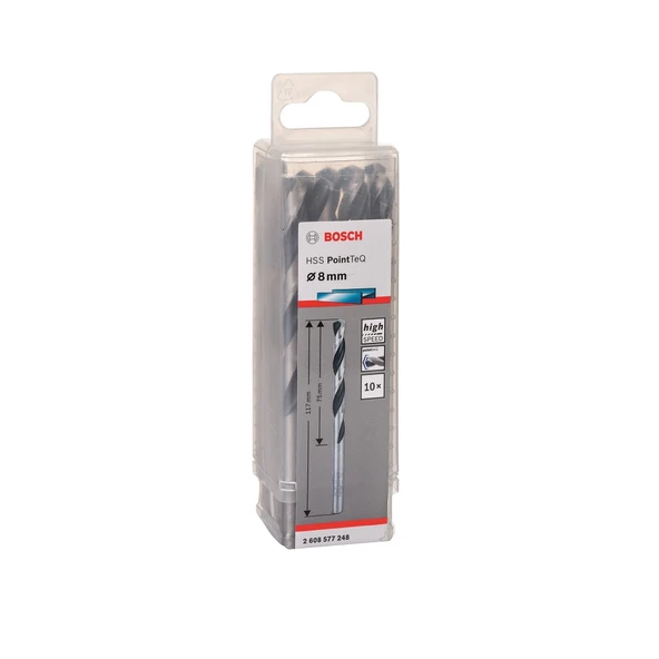HSSPointTeQ Metal Matkap Ucu 8,0mm 10'lu ürün görseli 1