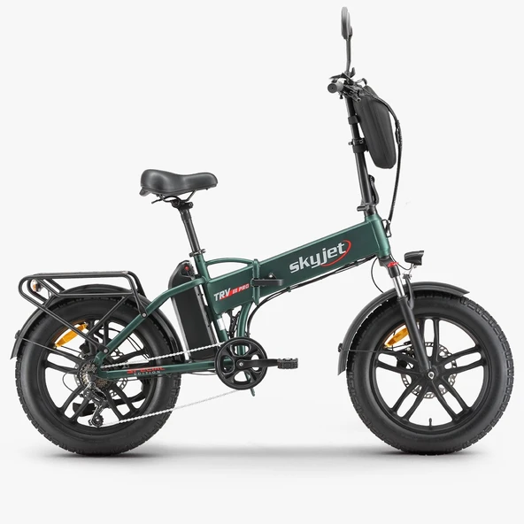 SKYJET TRVIII PRO 1000W ELEKTRİKLİ BİSİKLET AYNA ÇANTA VE EL GAZI HEDİYELİ ürün görseli 1