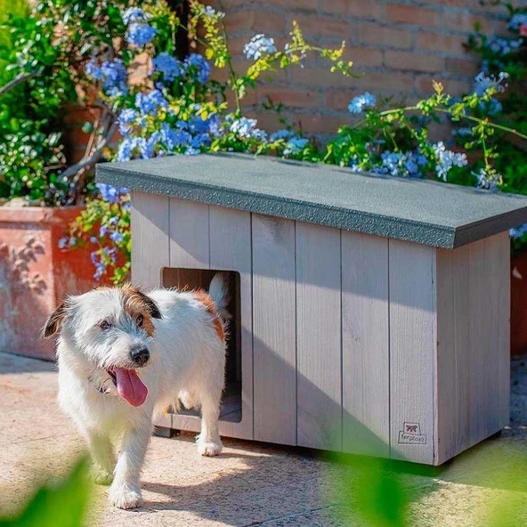 Ferplast Argo 60 Ahşap Köpek Kulübesi - Resim 3